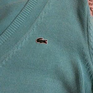 Lacoste teal sweater size 40